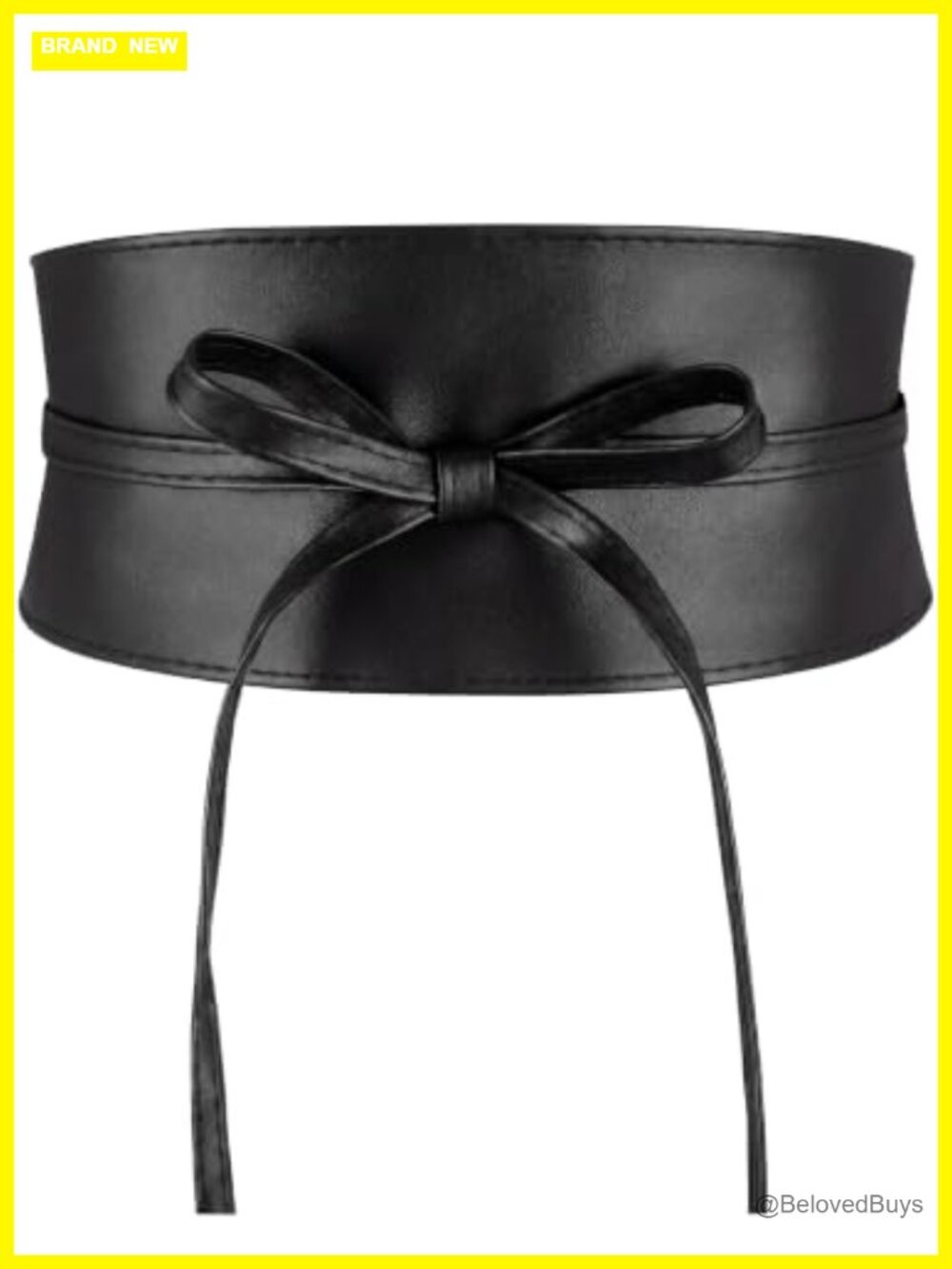 Wide Obi Belt Women Faux Leather Waist Wrap Corset Belt